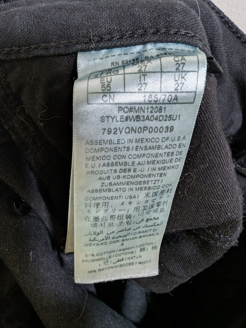 Guess black skinny jeans - SZ 27