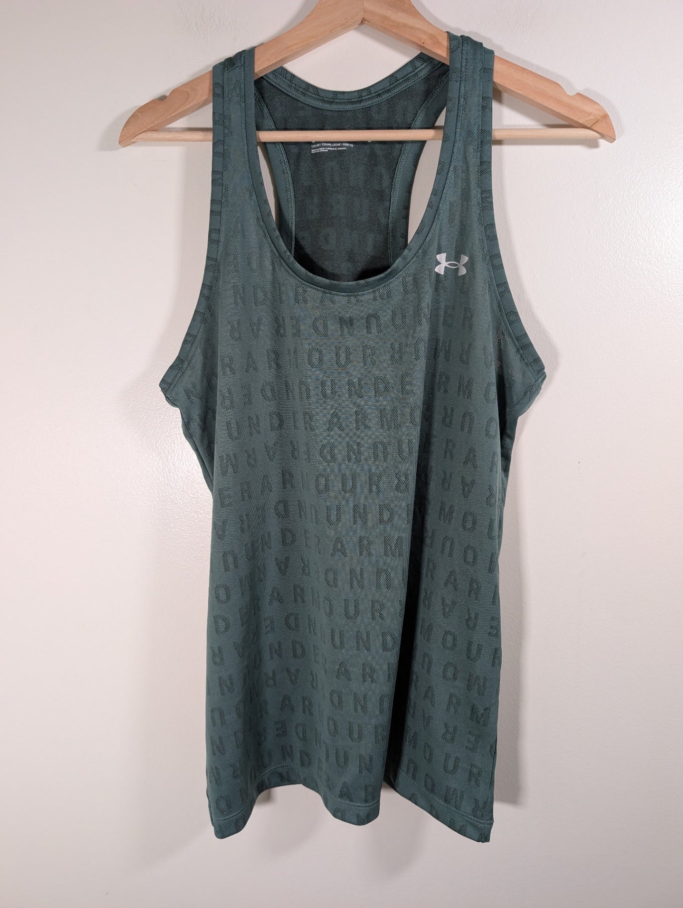 Under Armour green racerback- Medium
