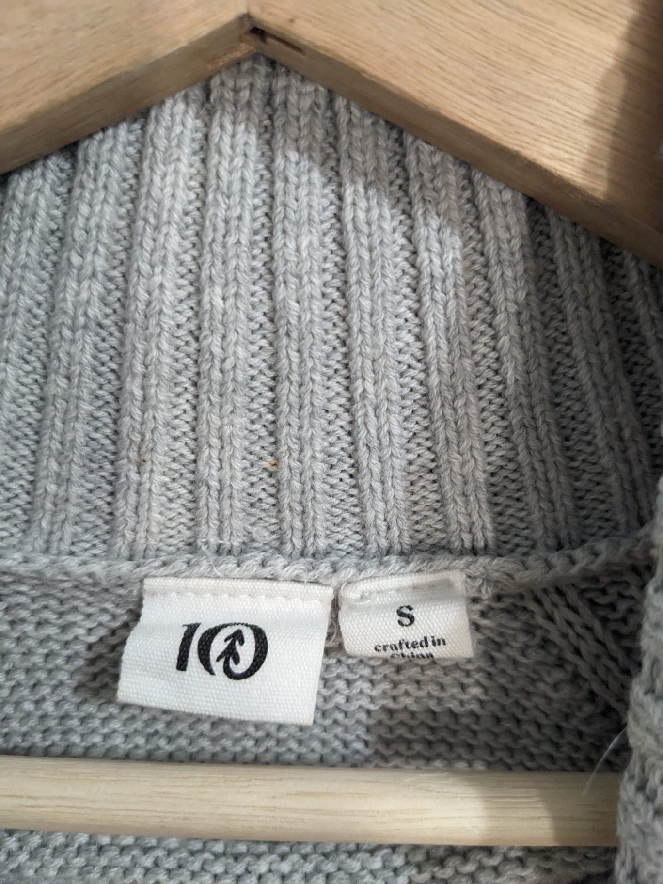 10Tree Grey Turtleneck - S