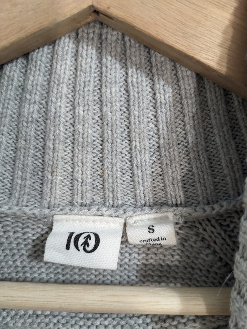 10Tree Grey Turtleneck - S