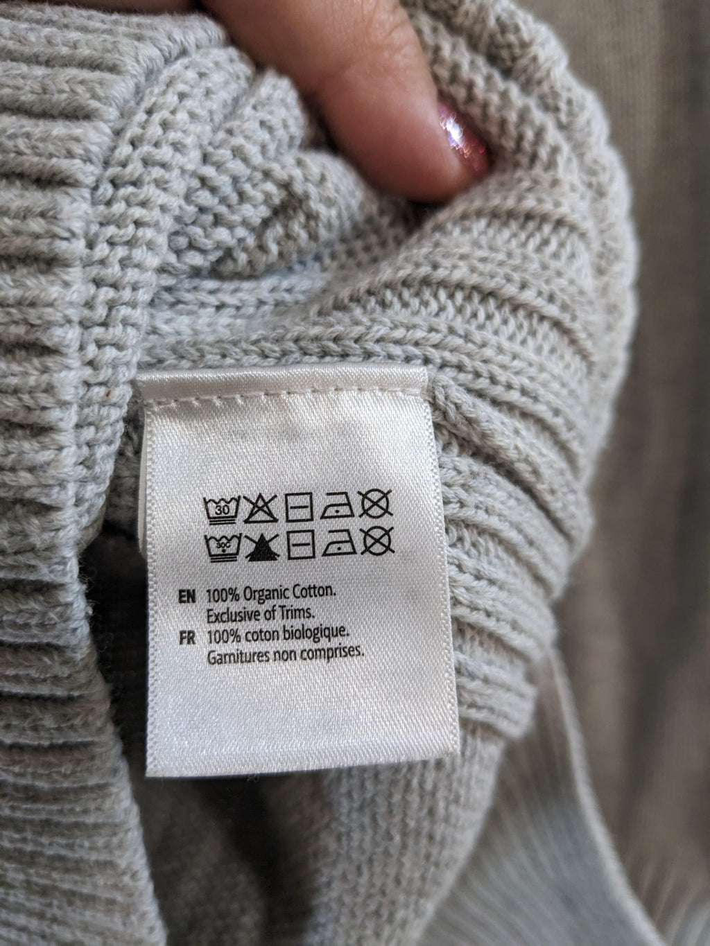 10Tree Grey Turtleneck - S