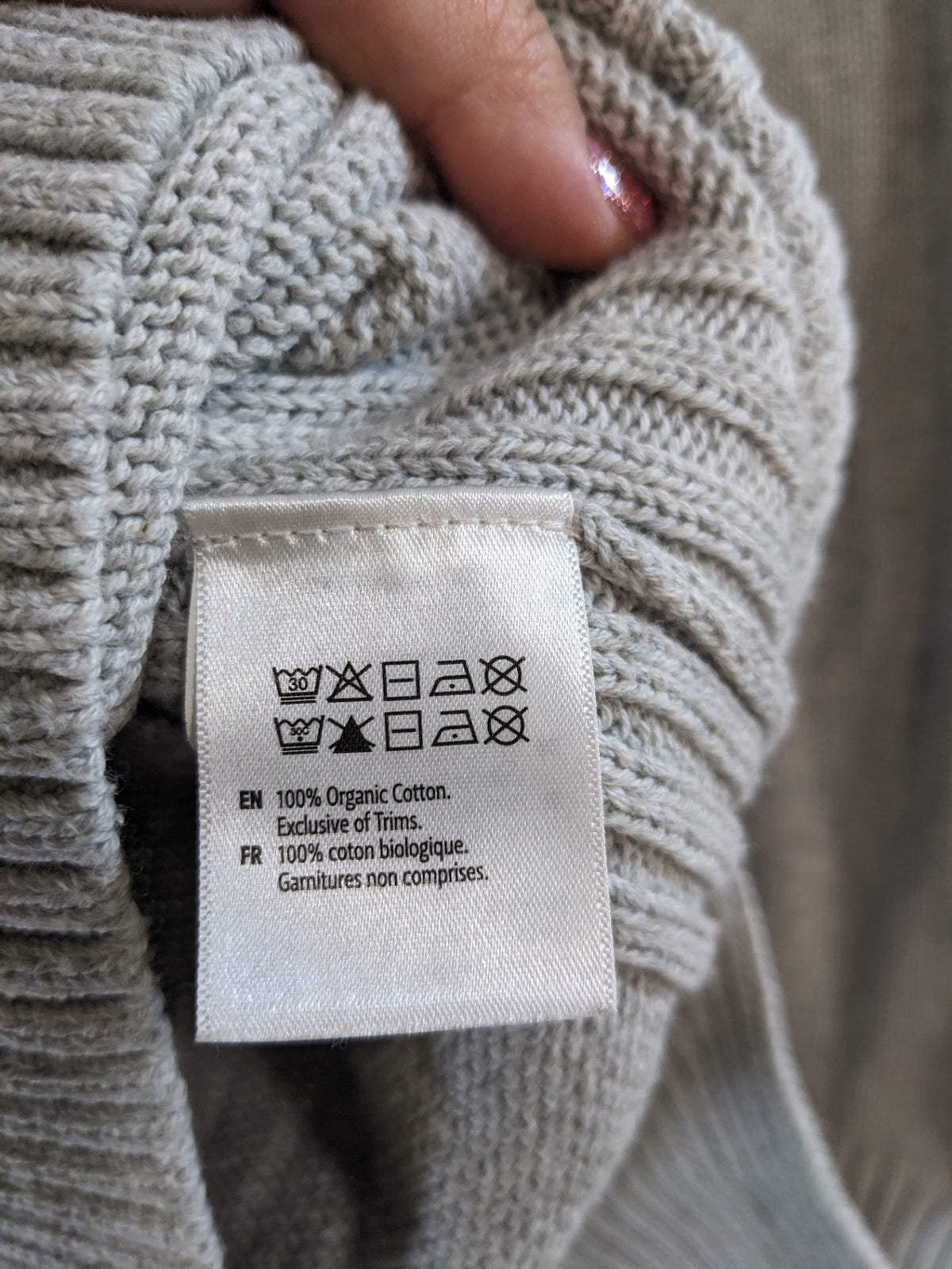 10Tree Grey Turtleneck - S