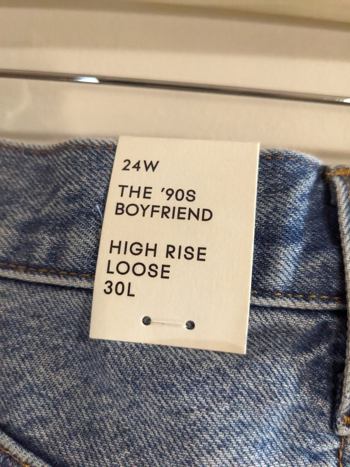 NWT Denim Forum The 90's Boyfriend Jeans - sz 24