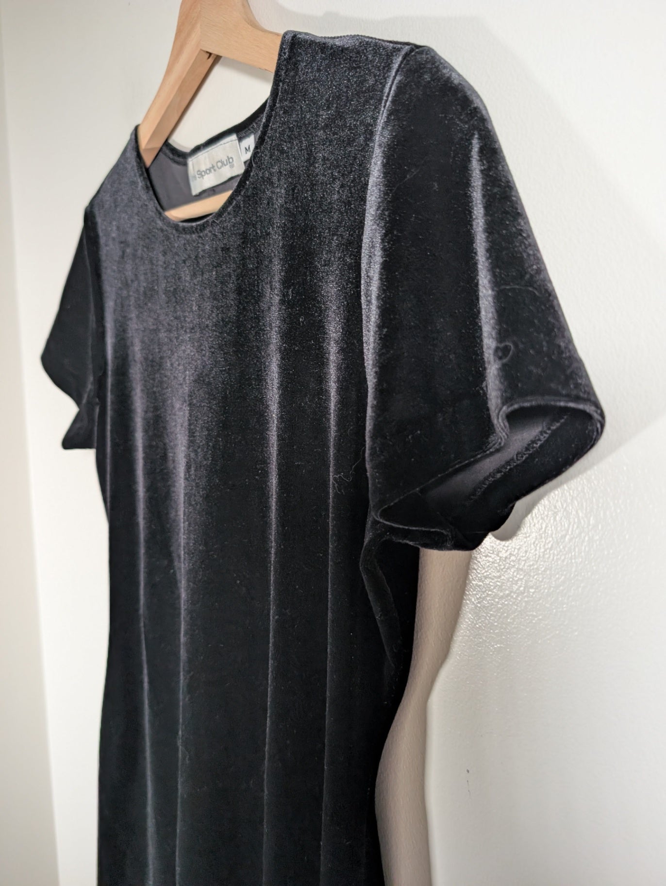 Paris Sport Club black velvet dress - Medium