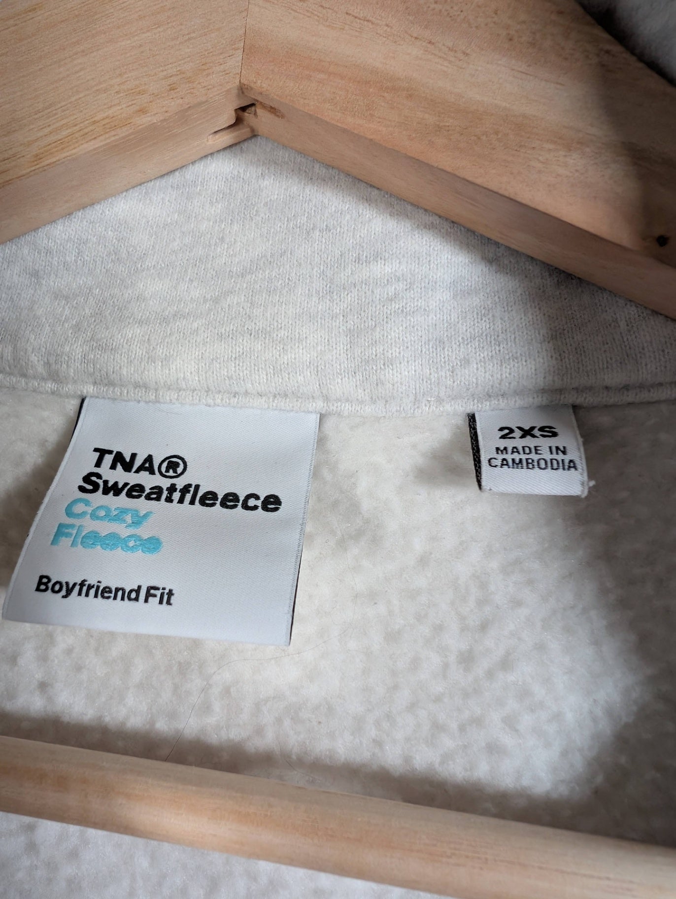 TNA sweatfleece cozy fleece pullover - 2XS