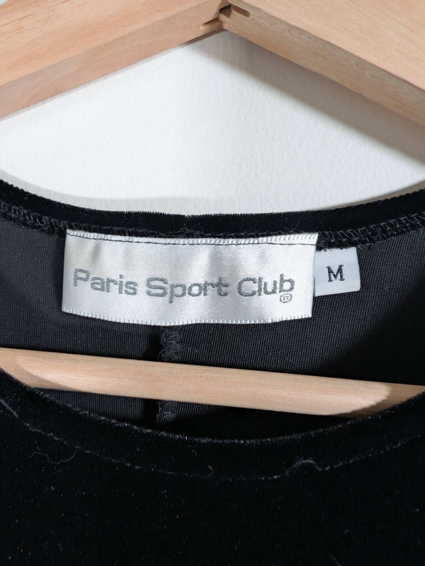 Paris Sport Club black velvet dress - Medium