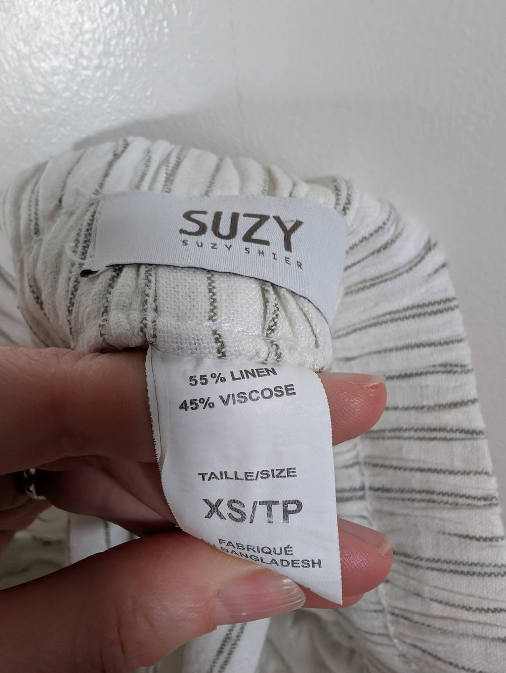 Suzy Shier linen-blend pants - XS