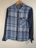Kismet blue plaid button down - Large