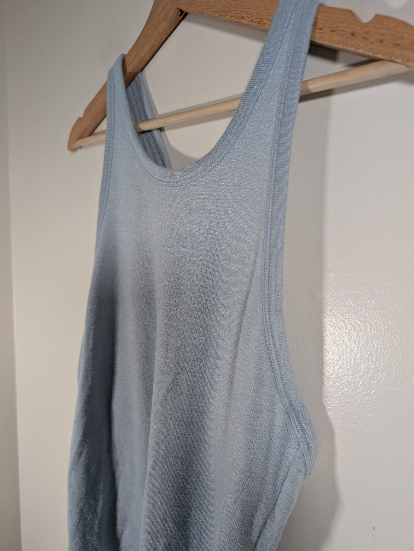 Wilfred blue racerback knit tank - Large