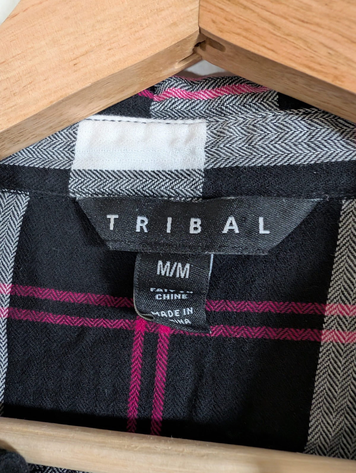 Tribal plaid button down - Medium