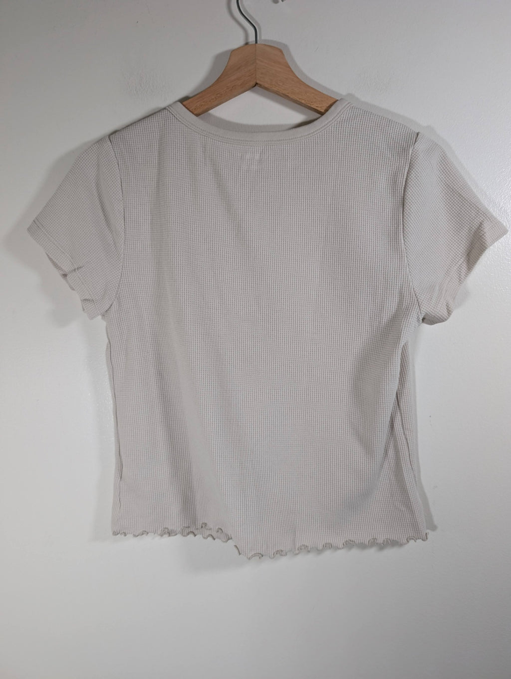 Old Navy waffle cropped tee - Large