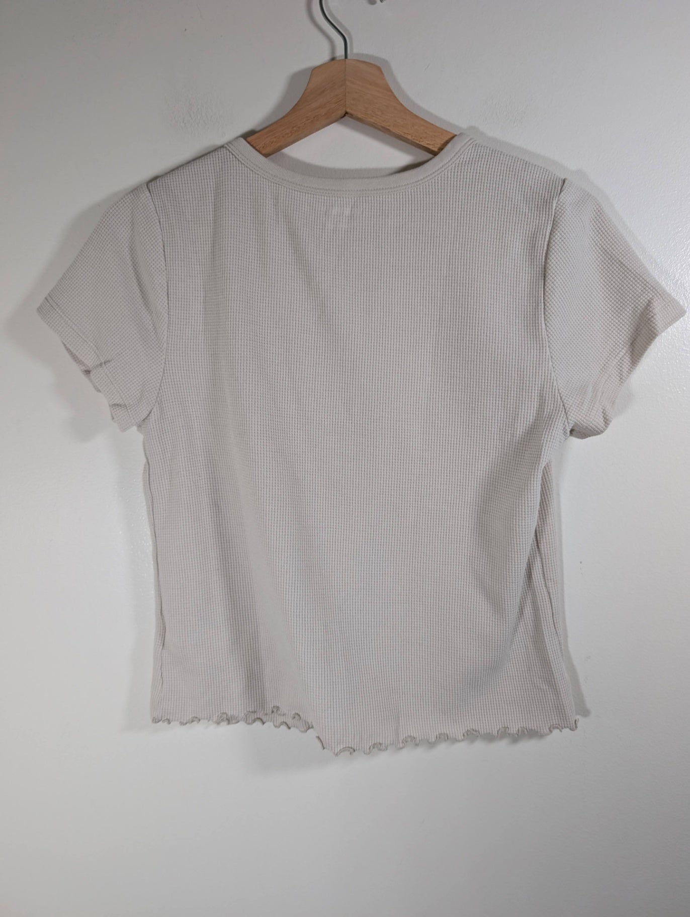 Old Navy waffle cropped tee - Large