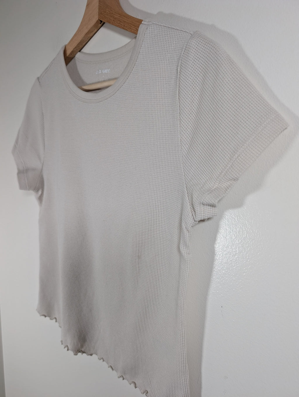Old Navy waffle cropped tee - Large