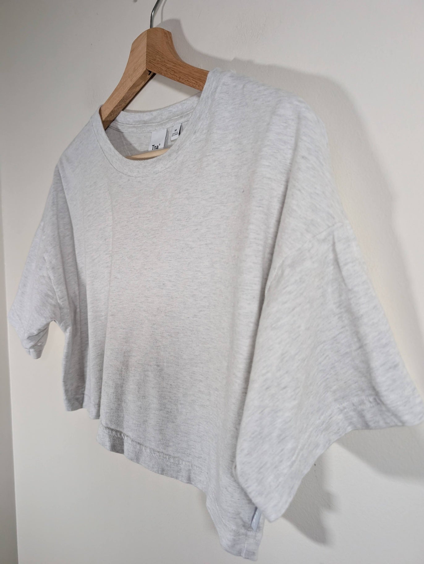 TNA grey crop tee - Medium