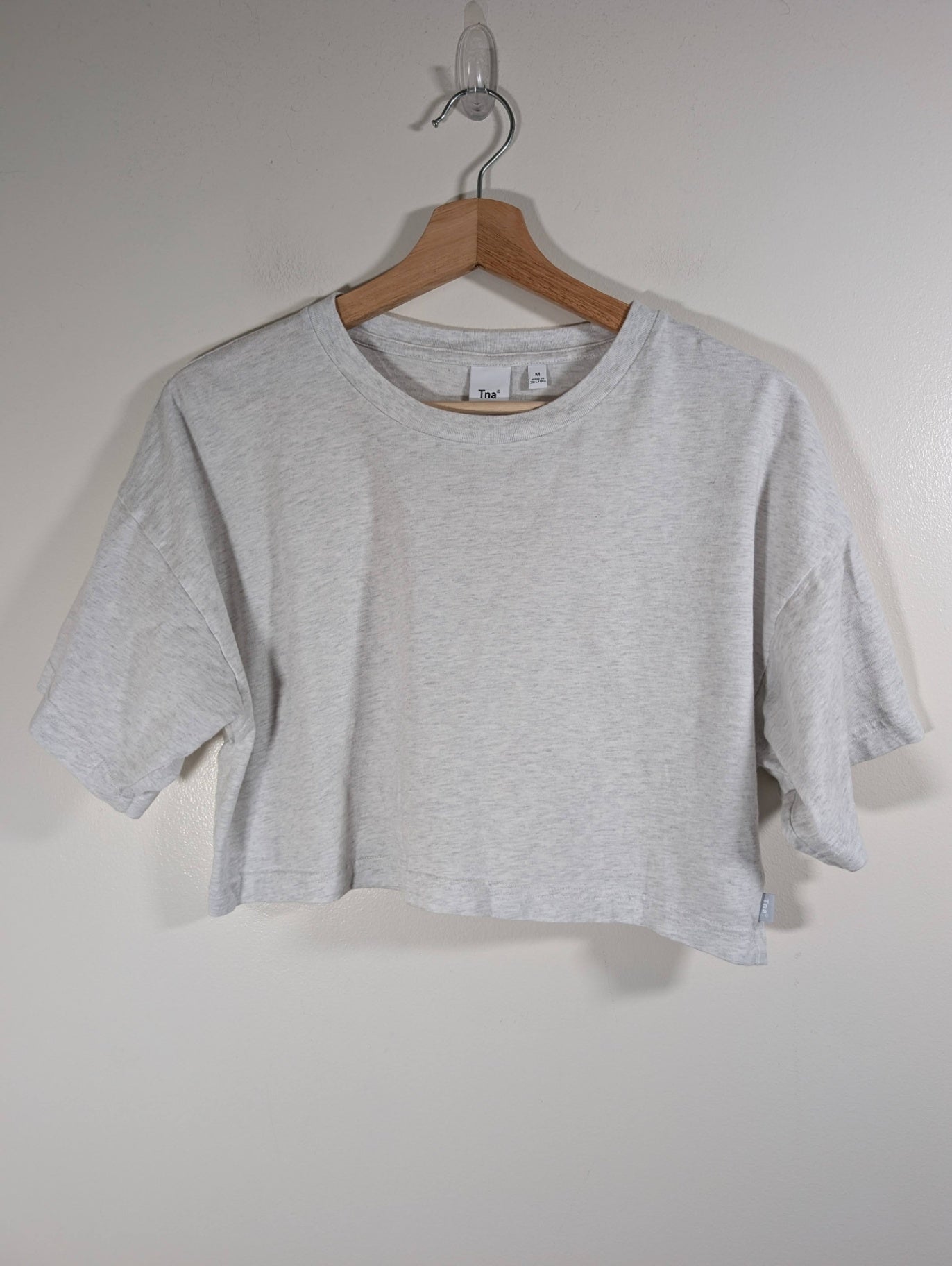 TNA grey crop tee - Medium