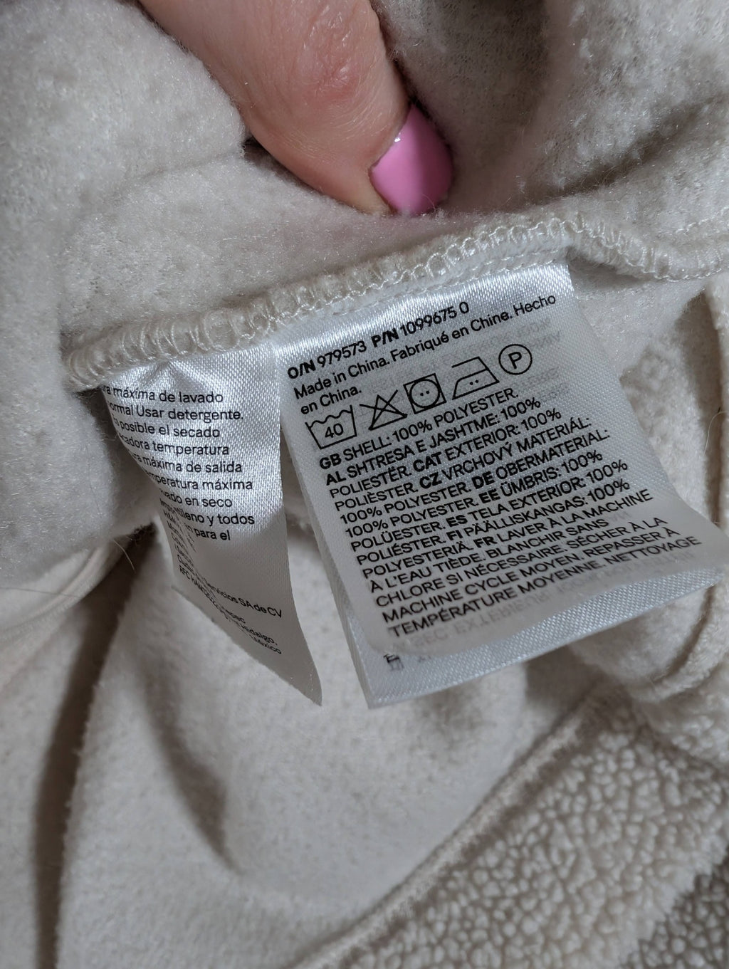 H&M fleece zip-up - XL