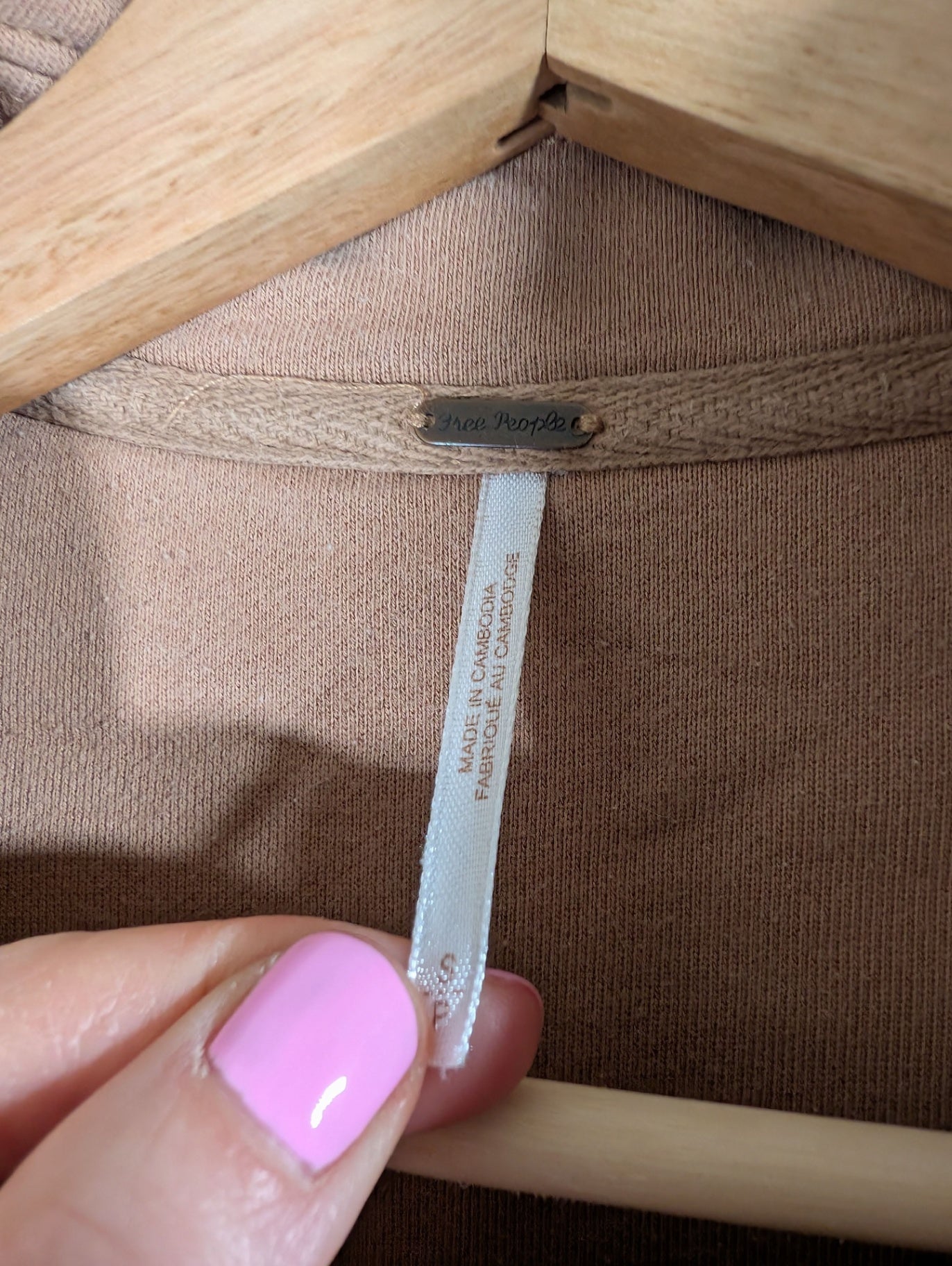 Free People brown shacket - Small
