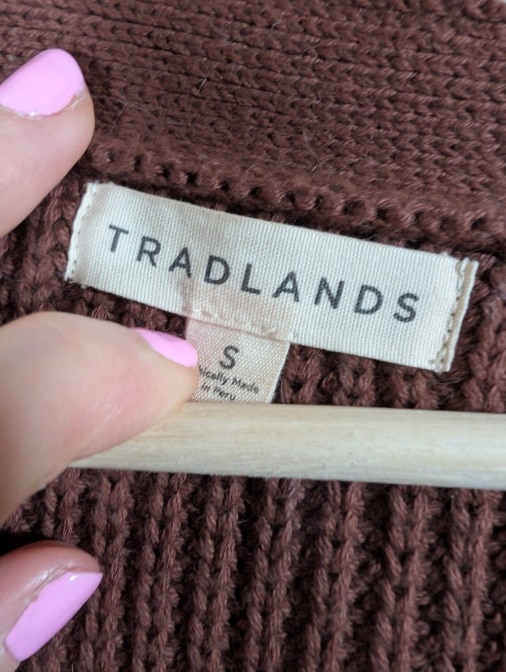 Tradlands brown shelter cardigan - Small