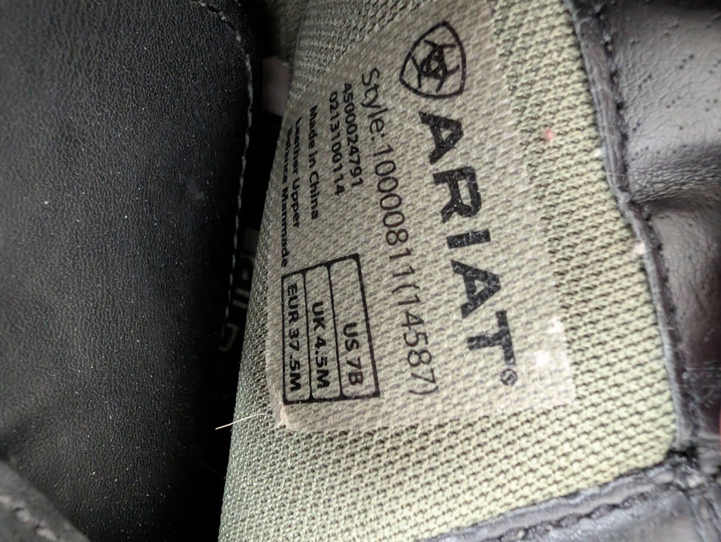 Ariat black lace up boots - SZ 7