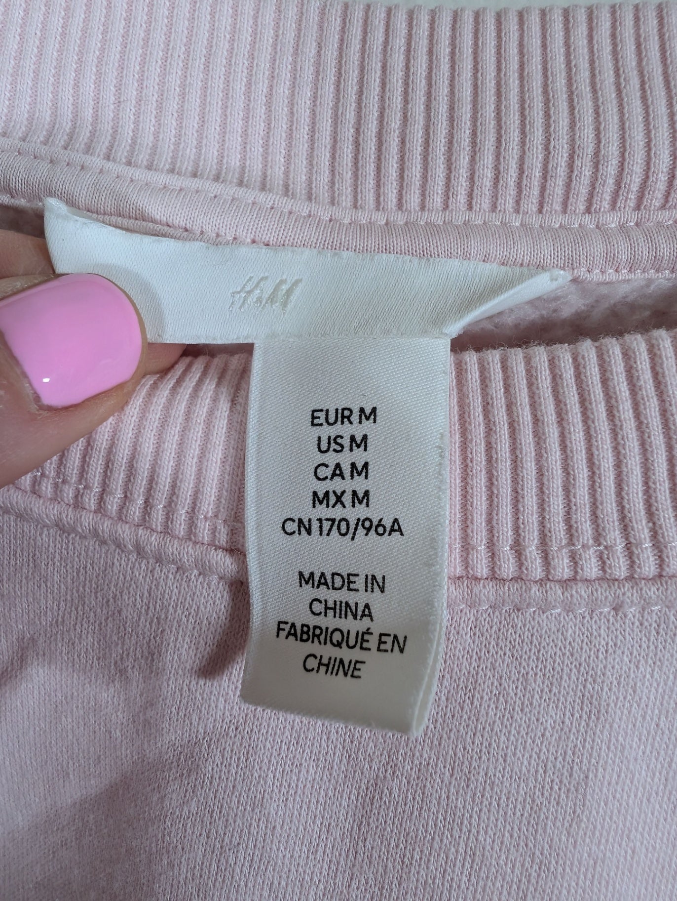 H&M pink crewenck - Medium