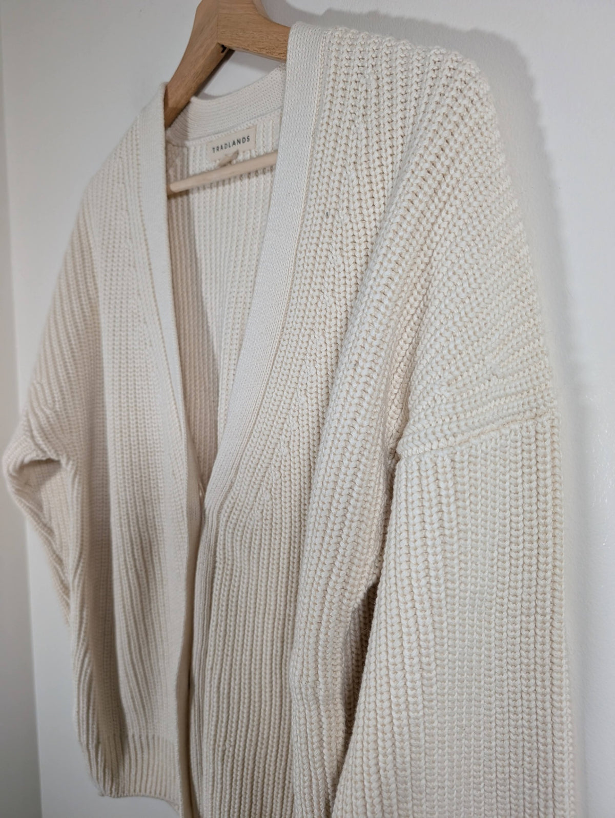 Tradlands beige shelter cardigan - Small