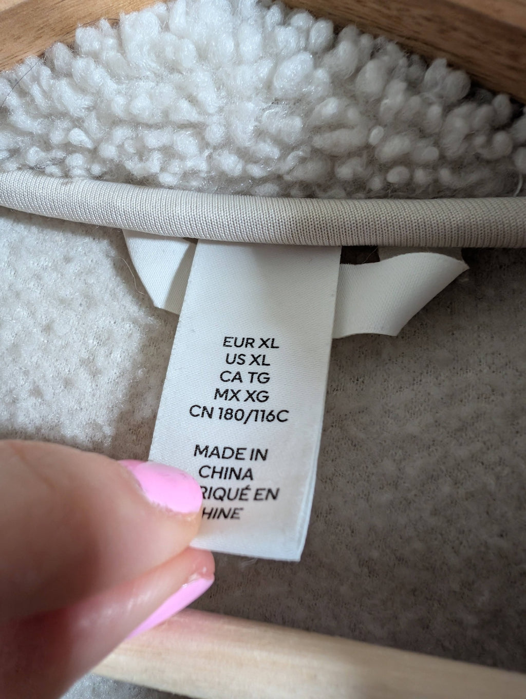 H&M fleece zip-up - XL