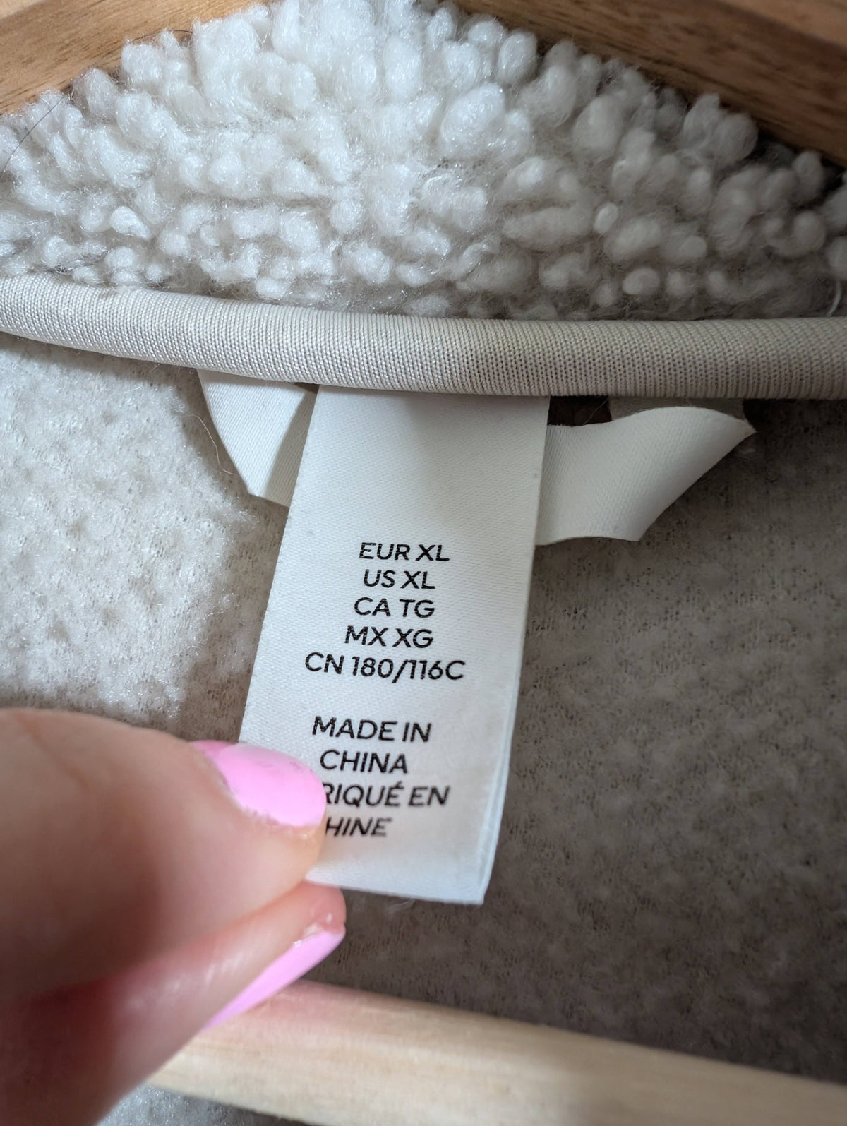 H&M fleece zip-up - XL