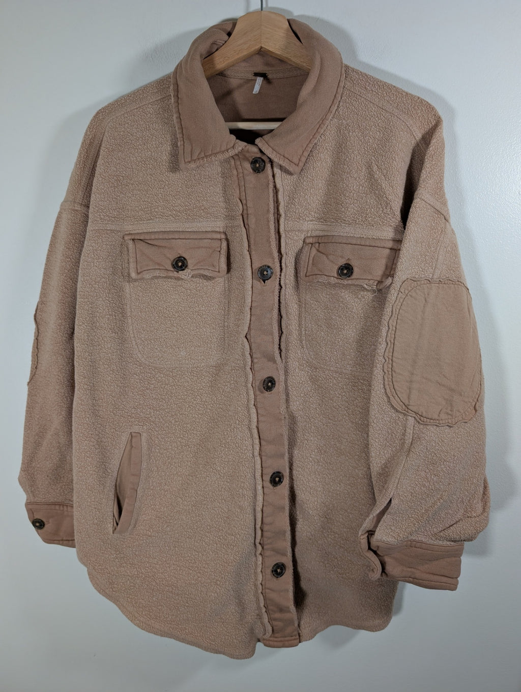 Free People brown shacket - Small