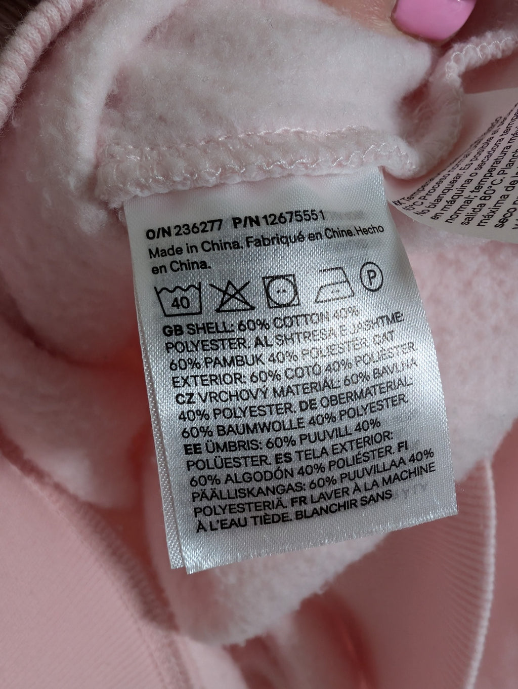 H&M pink crewenck - Medium