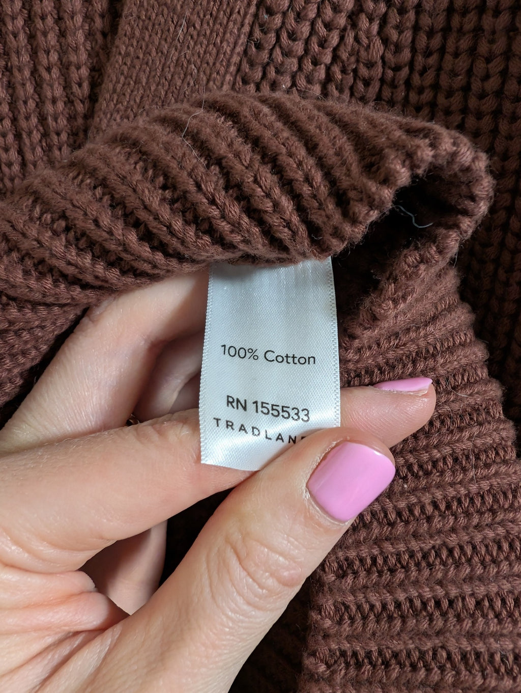 Tradlands brown shelter cardigan - Small
