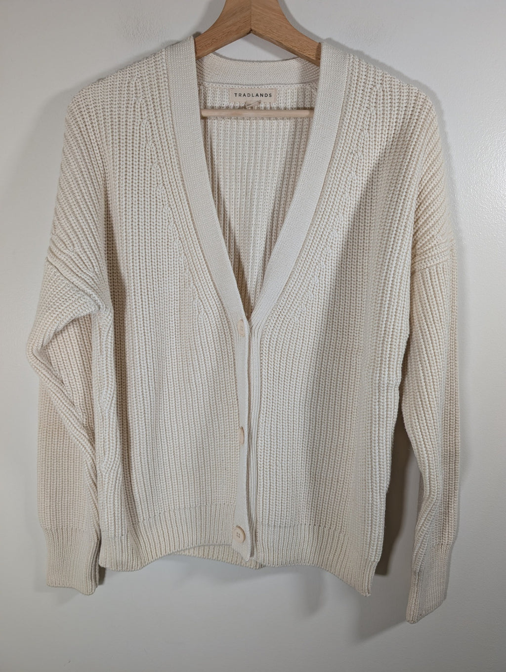 Tradlands beige shelter cardigan - Small