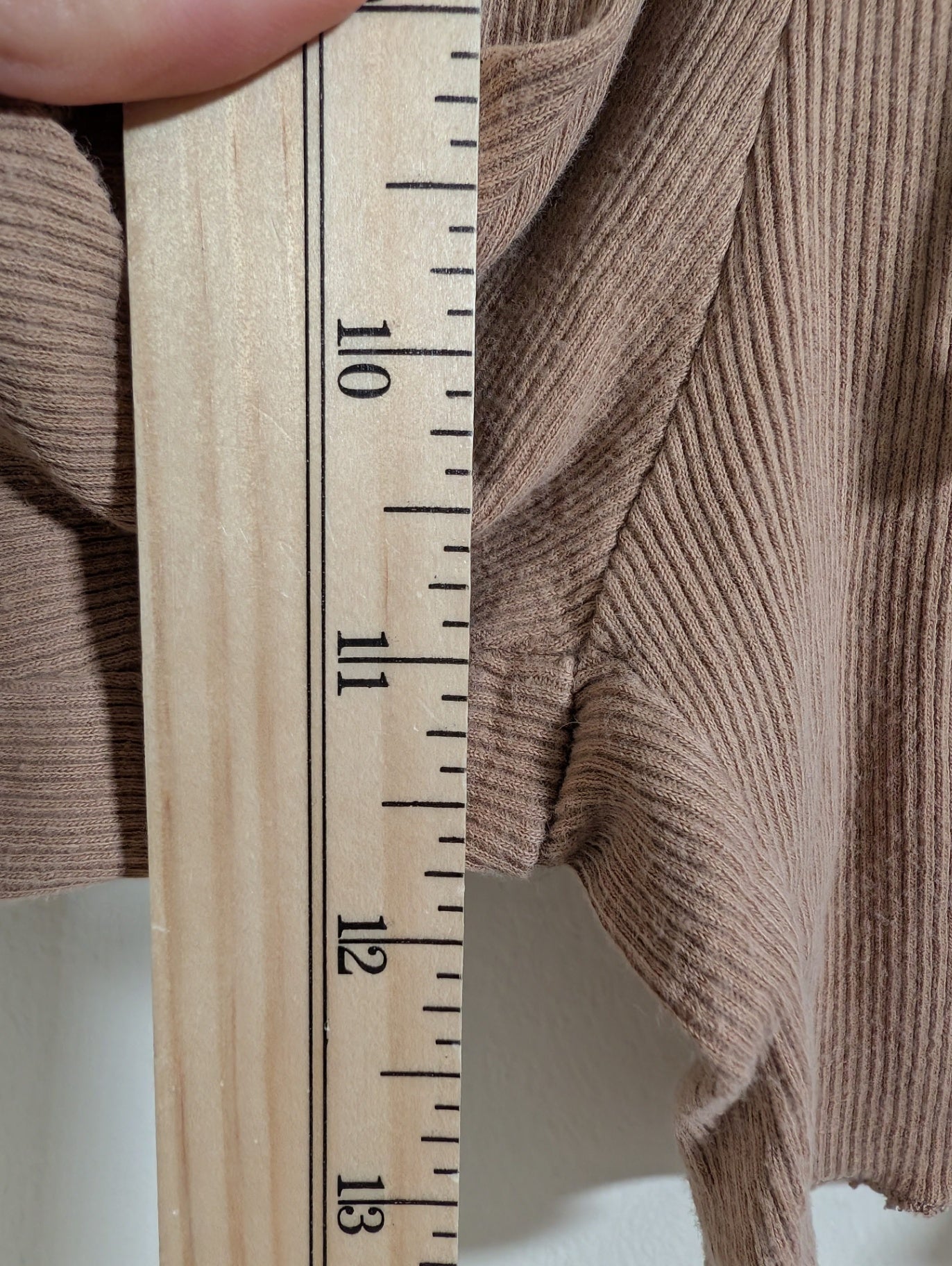 Jax + Lennon brown ribbed shorts - Medium