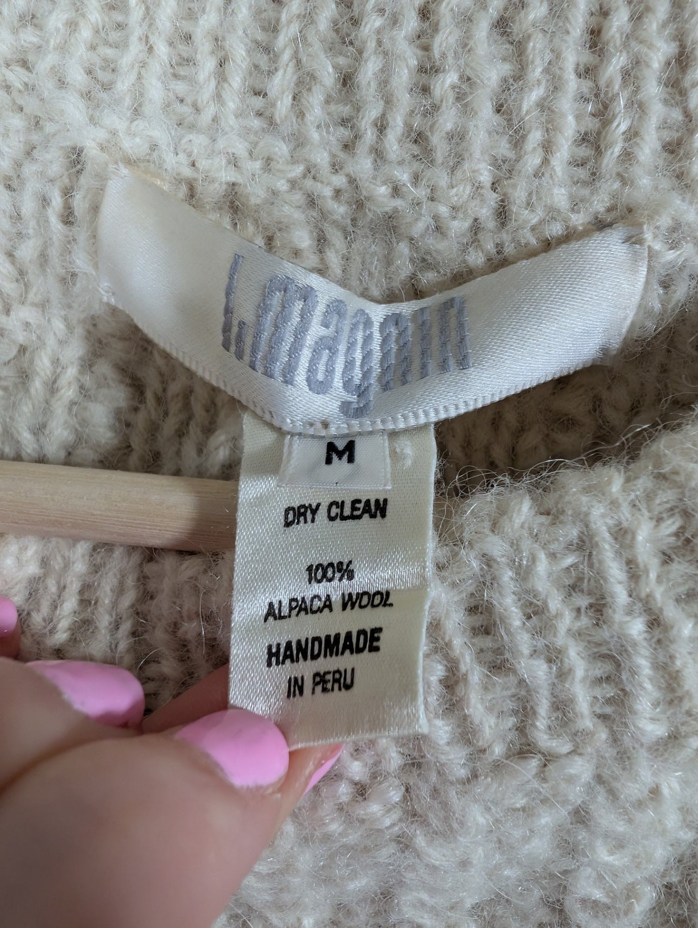 I.magnin alpaca wool sweater- Medium