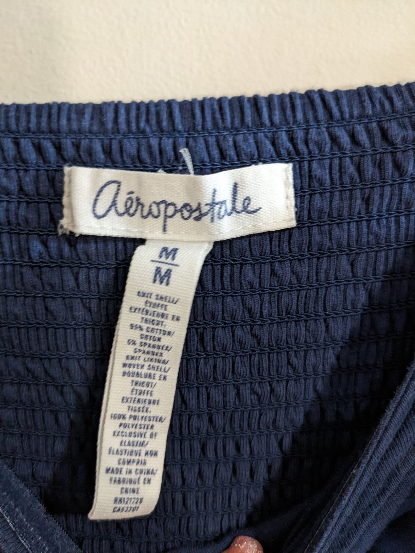 Aeropostale Navy Patterned Maxi Dress - M