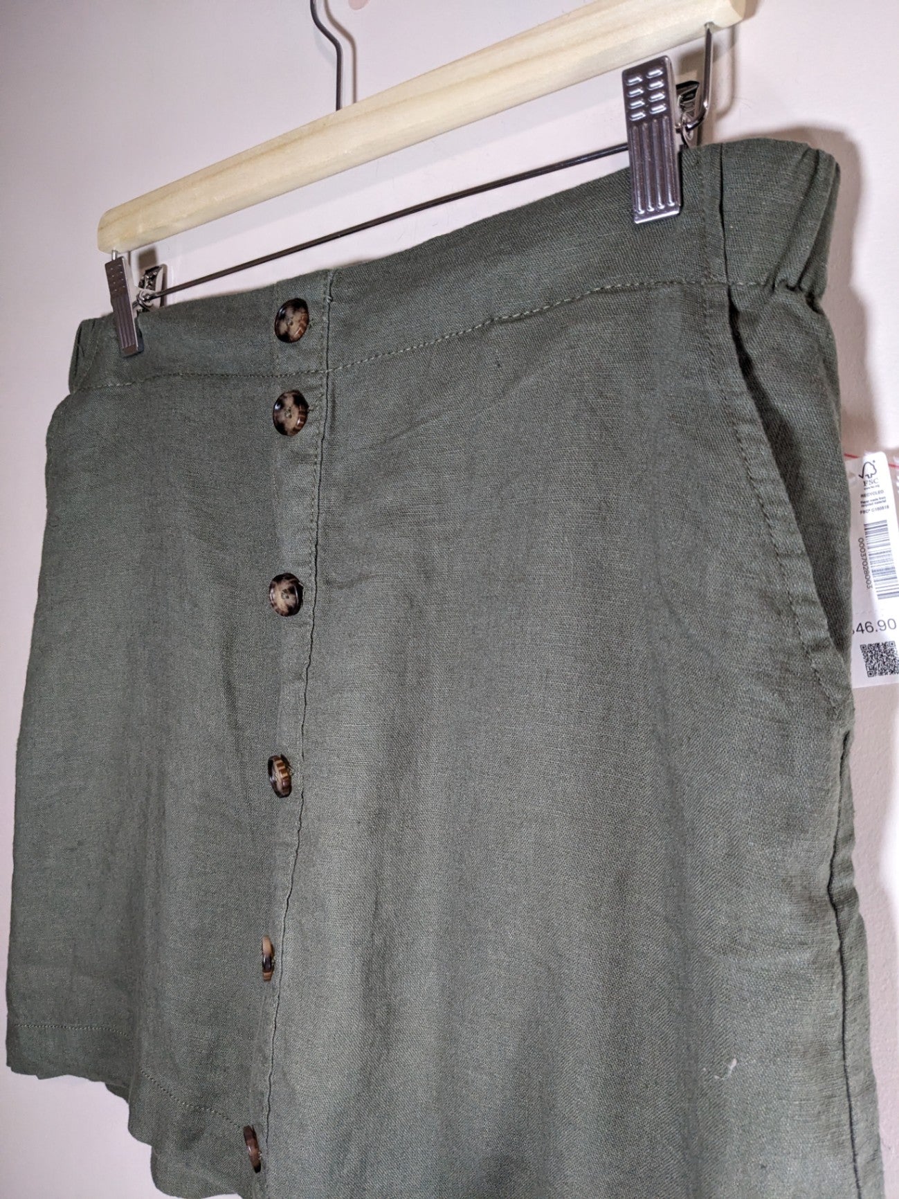 Retimans Linen Skort - M