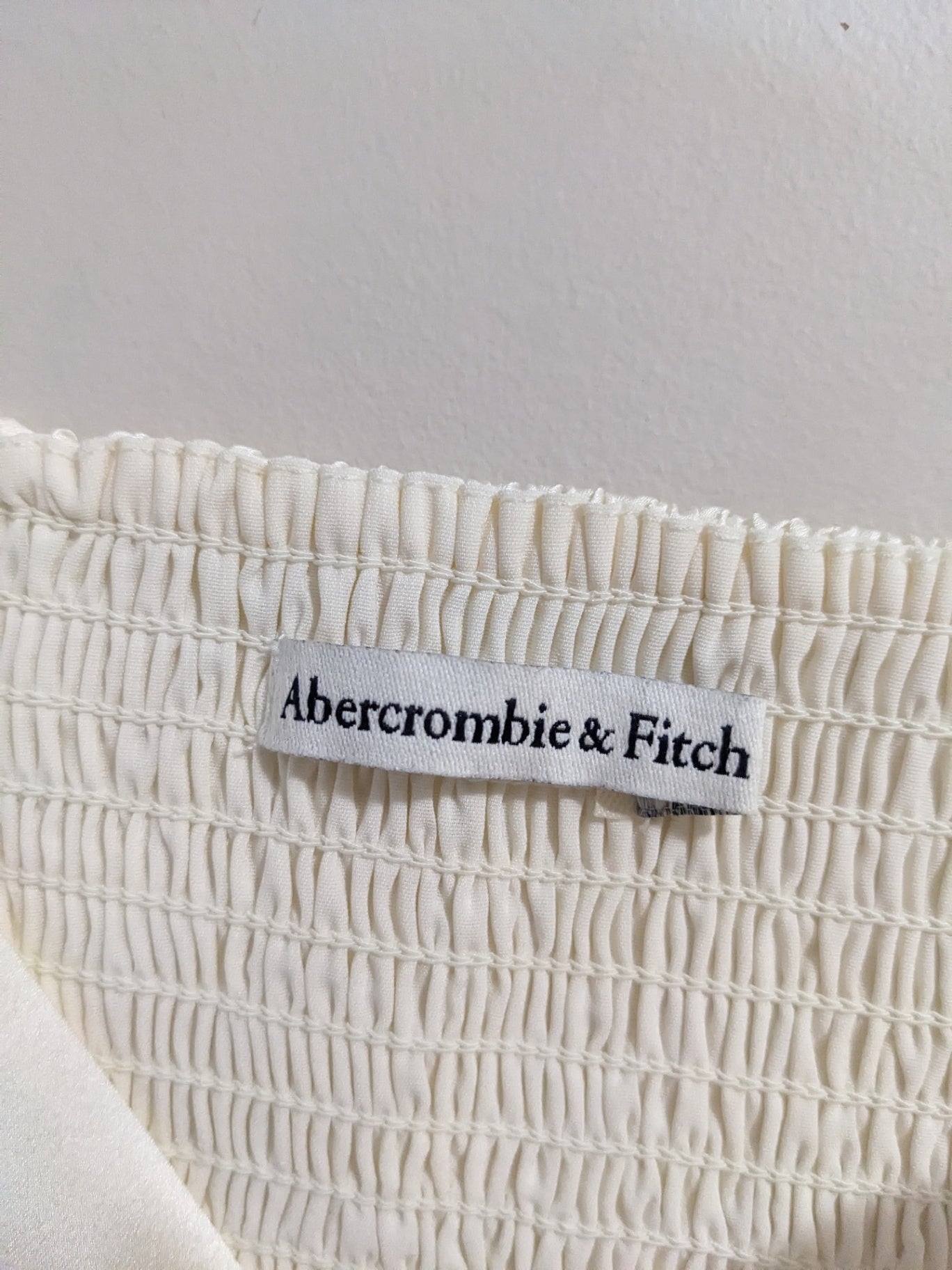 Abercrombie & Fitch Satin Crop Tank - appears medium