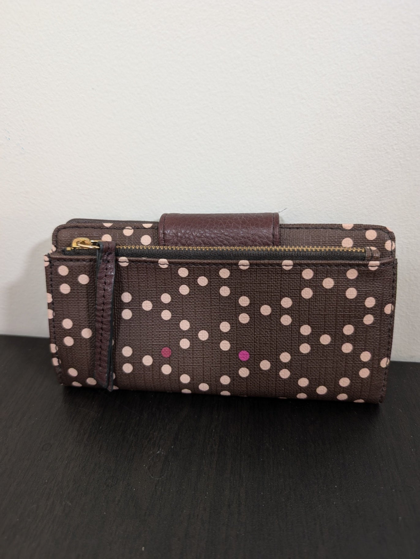 Fossil polka-dot wallet