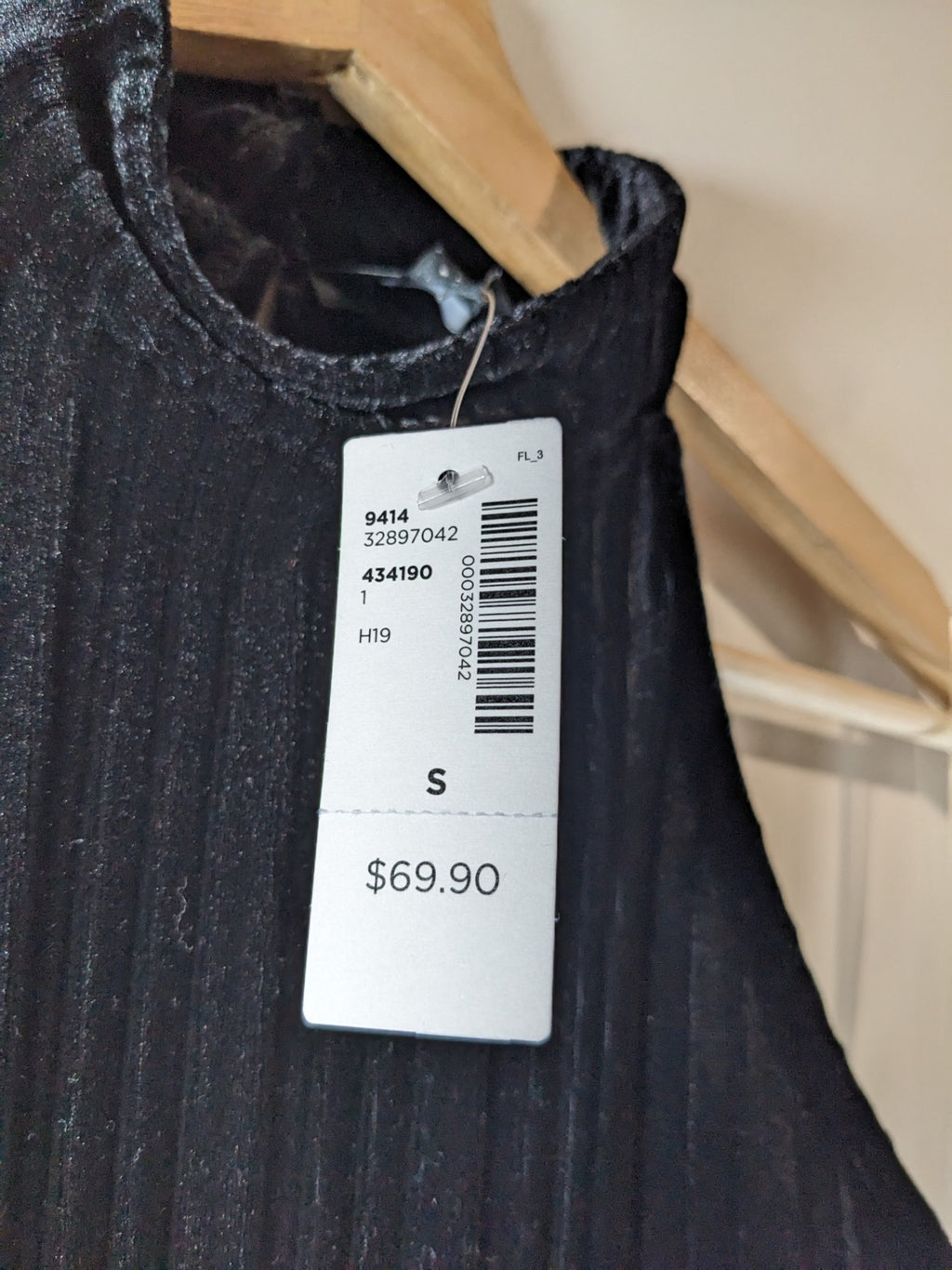NWT Reitmans Black Velvet Dress - S