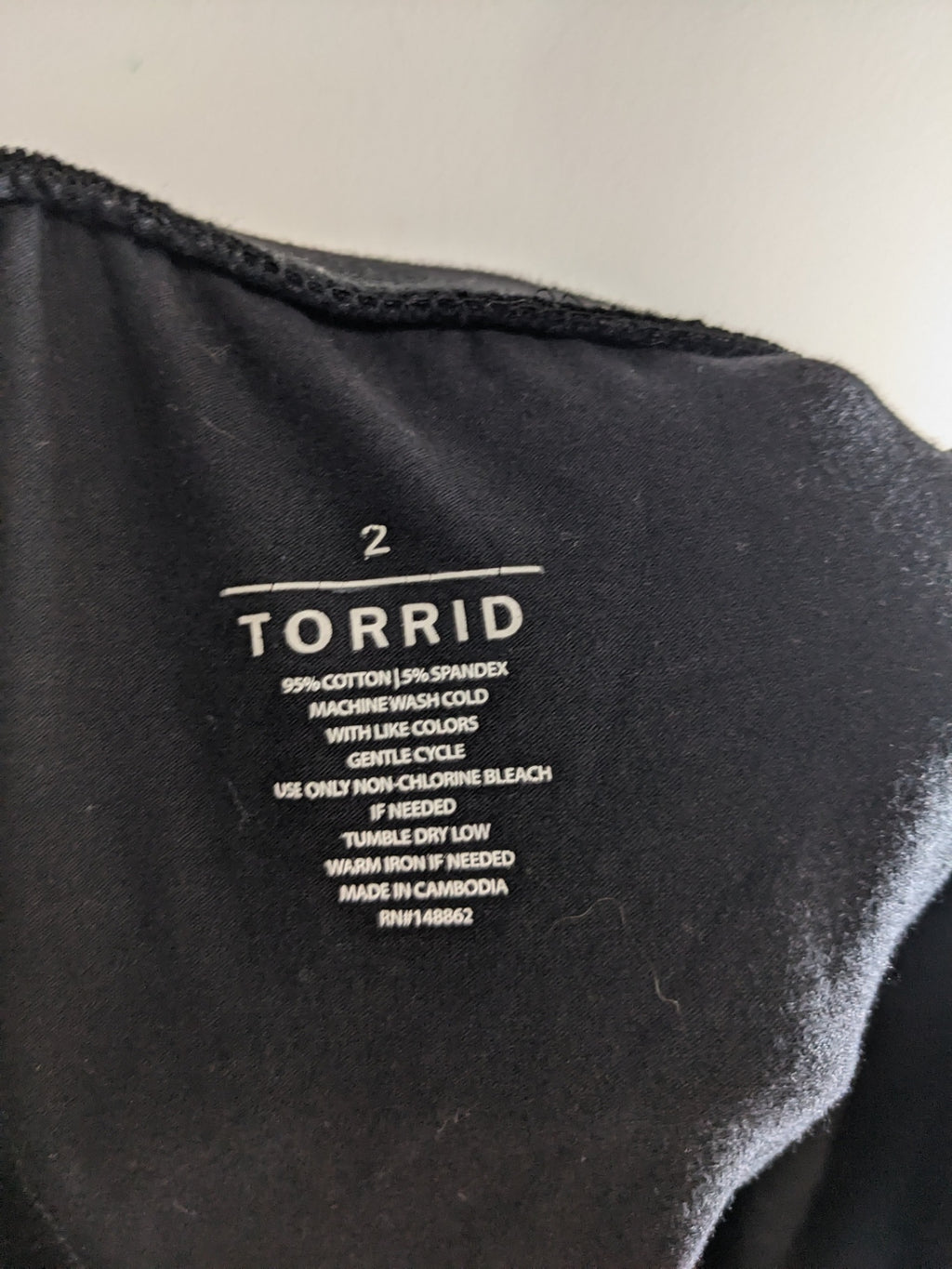 Torrid Black Capri Leggings - 2XL