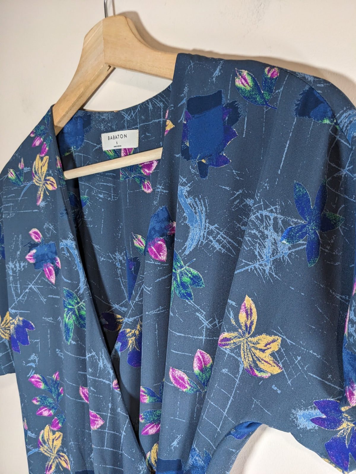 BABATON Wrap Floral Dress - S
