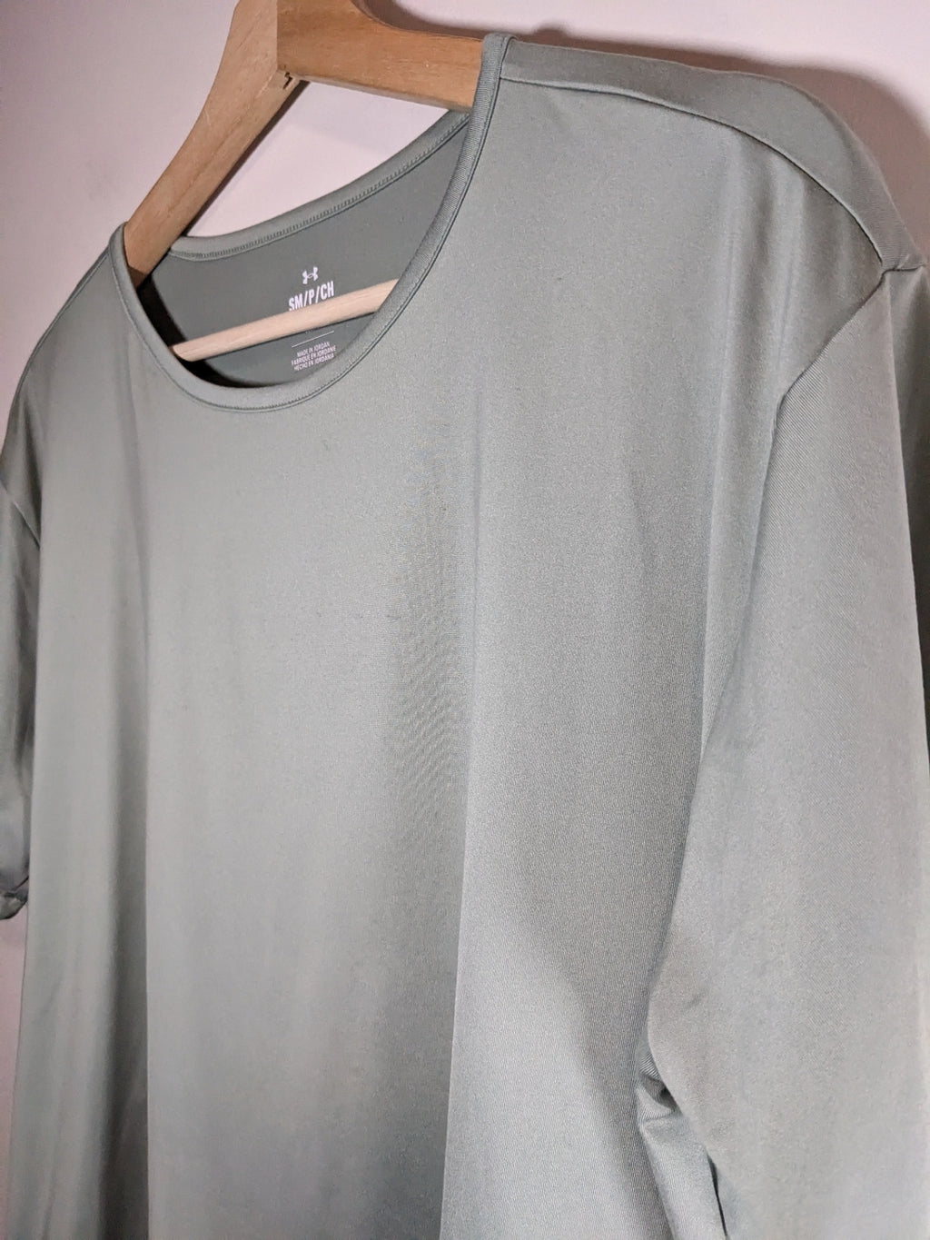 Under Armour Sage Green Crop T-Shirt - S