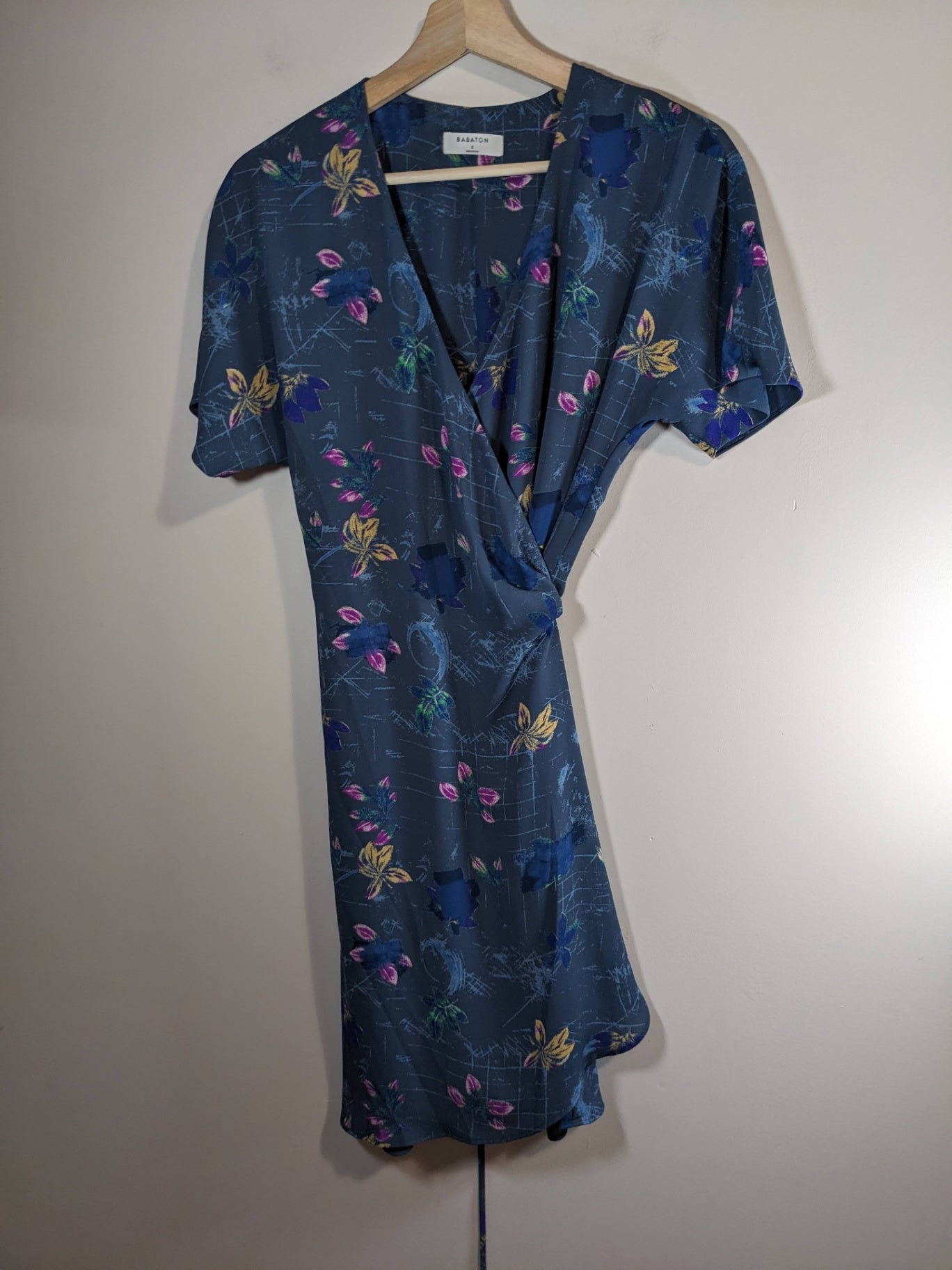 BABATON Wrap Floral Dress - S