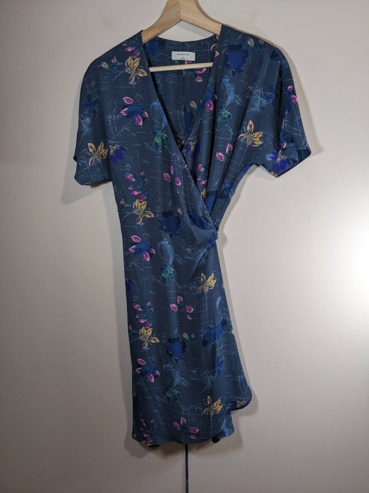 BABATON Wrap Floral Dress - S