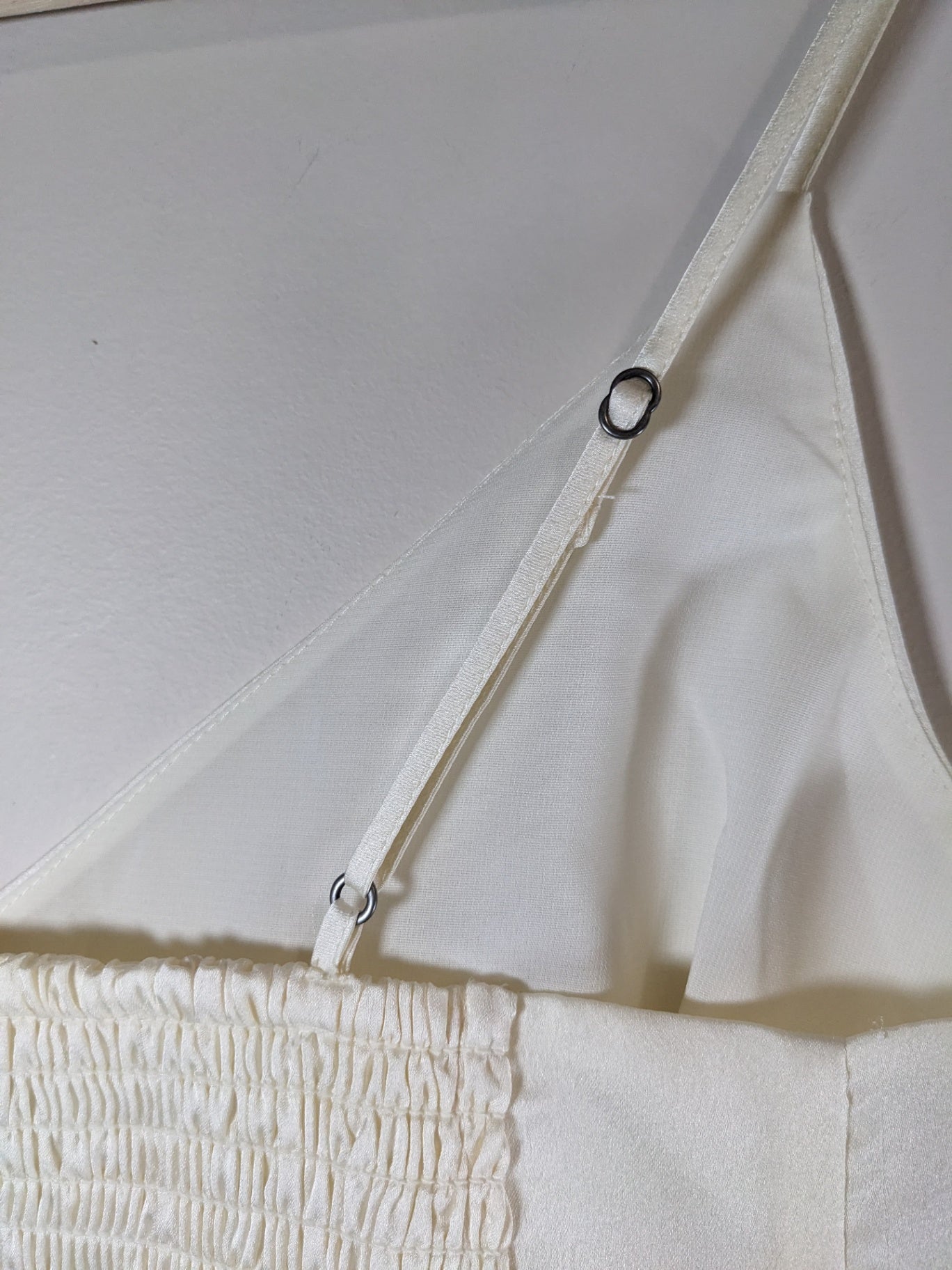 Abercrombie & Fitch Satin Crop Tank - appears medium