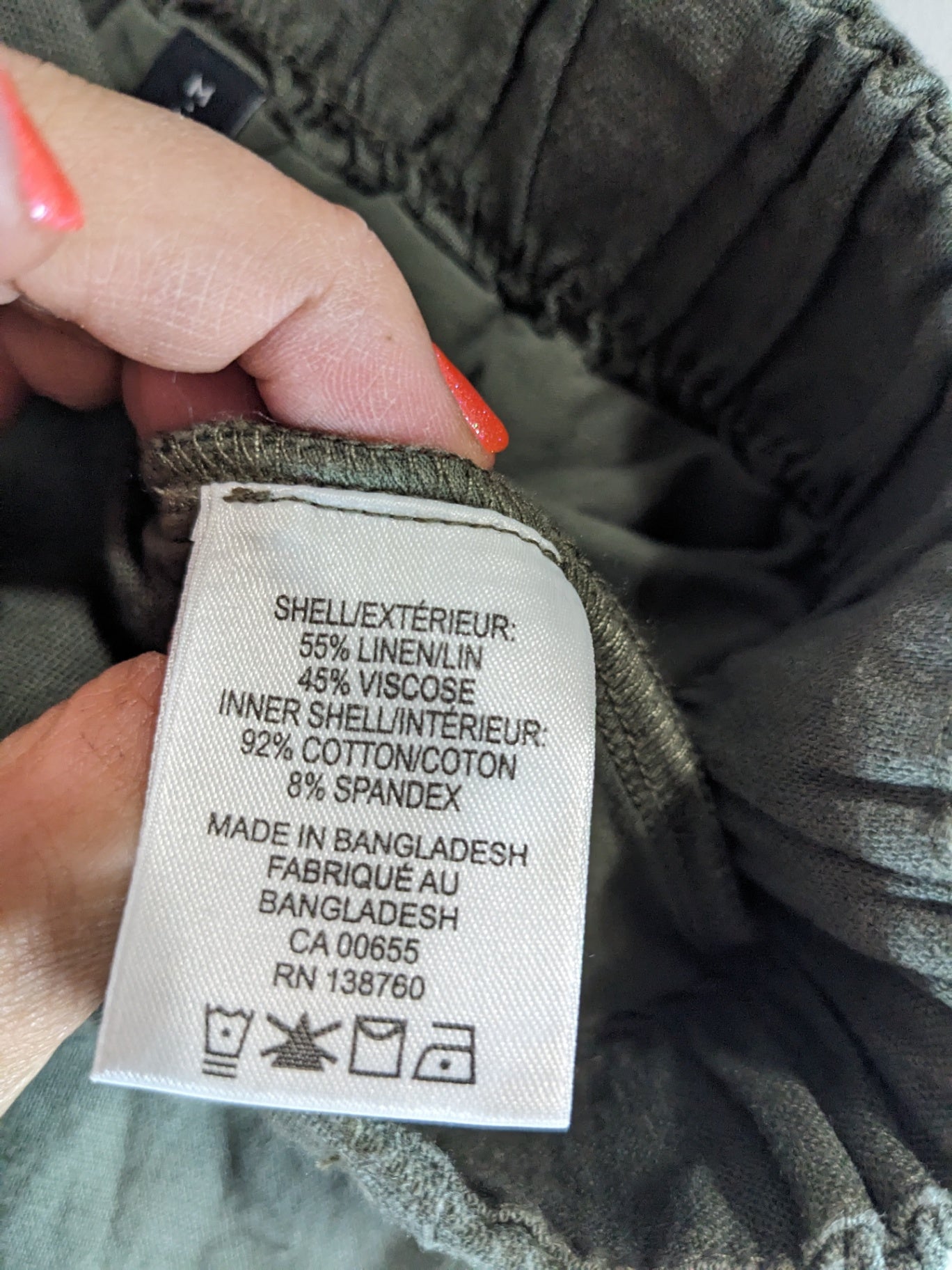 Retimans Linen Skort - M