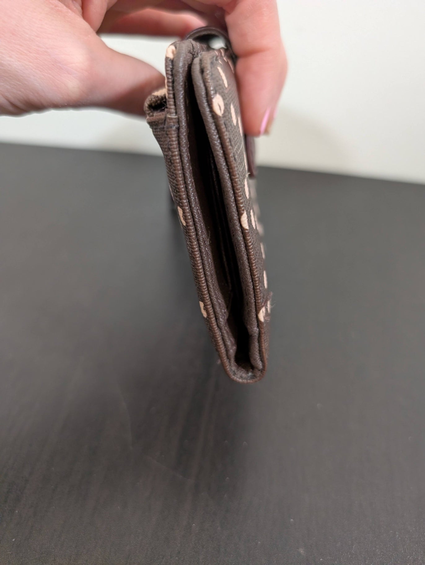 Fossil polka-dot wallet