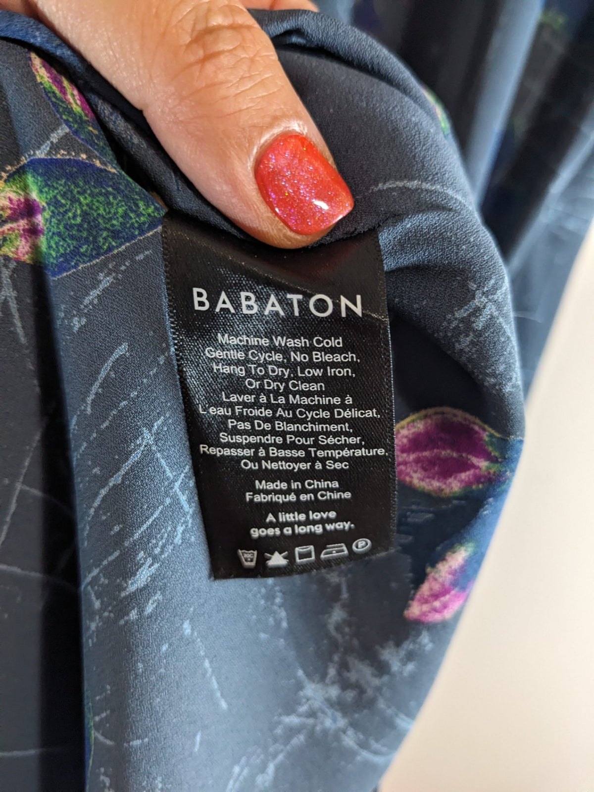 BABATON Wrap Floral Dress - S