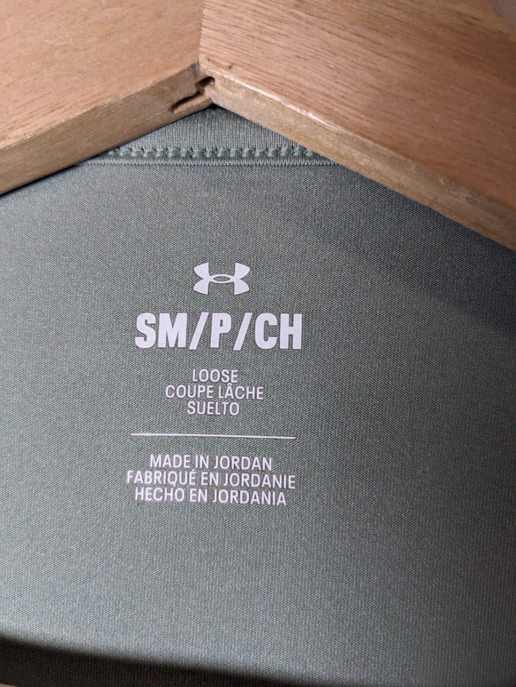 Under Armour Sage Green Crop T-Shirt - S