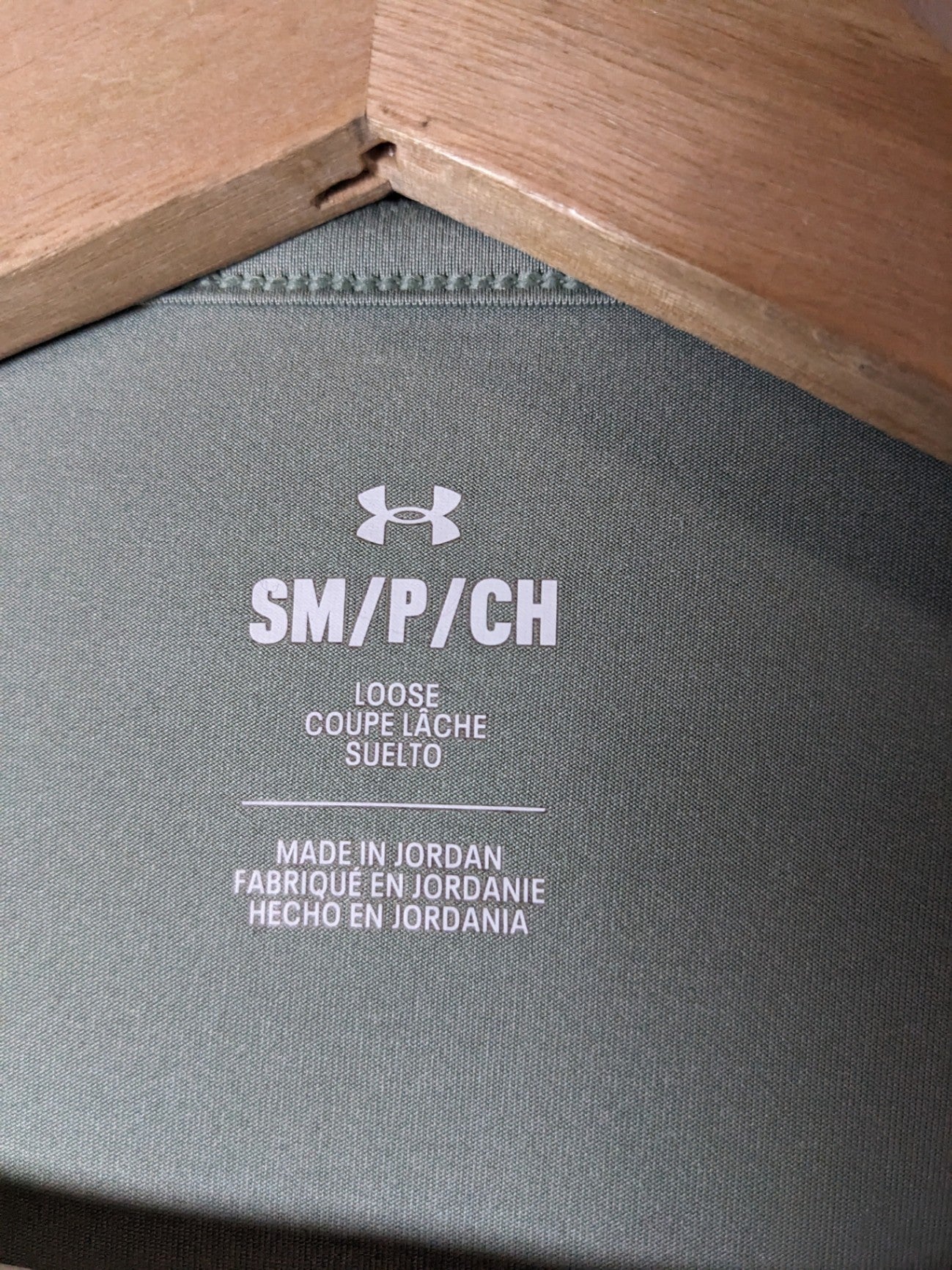 Under Armour Sage Green Crop T-Shirt - S