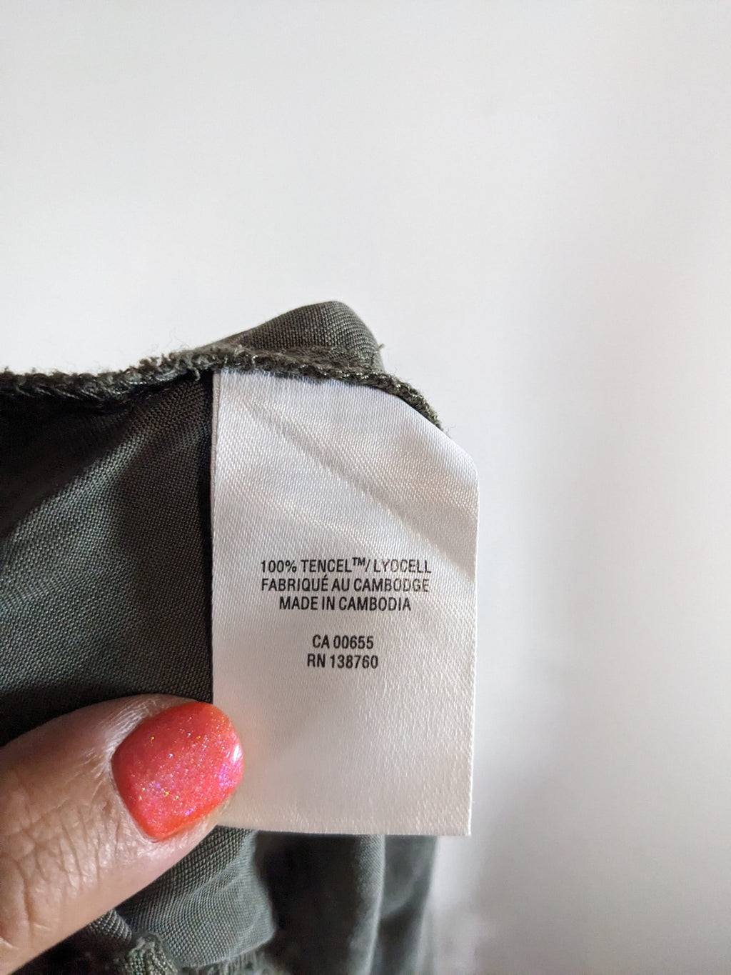 Reitmans Olive Tie Pants - sz 18